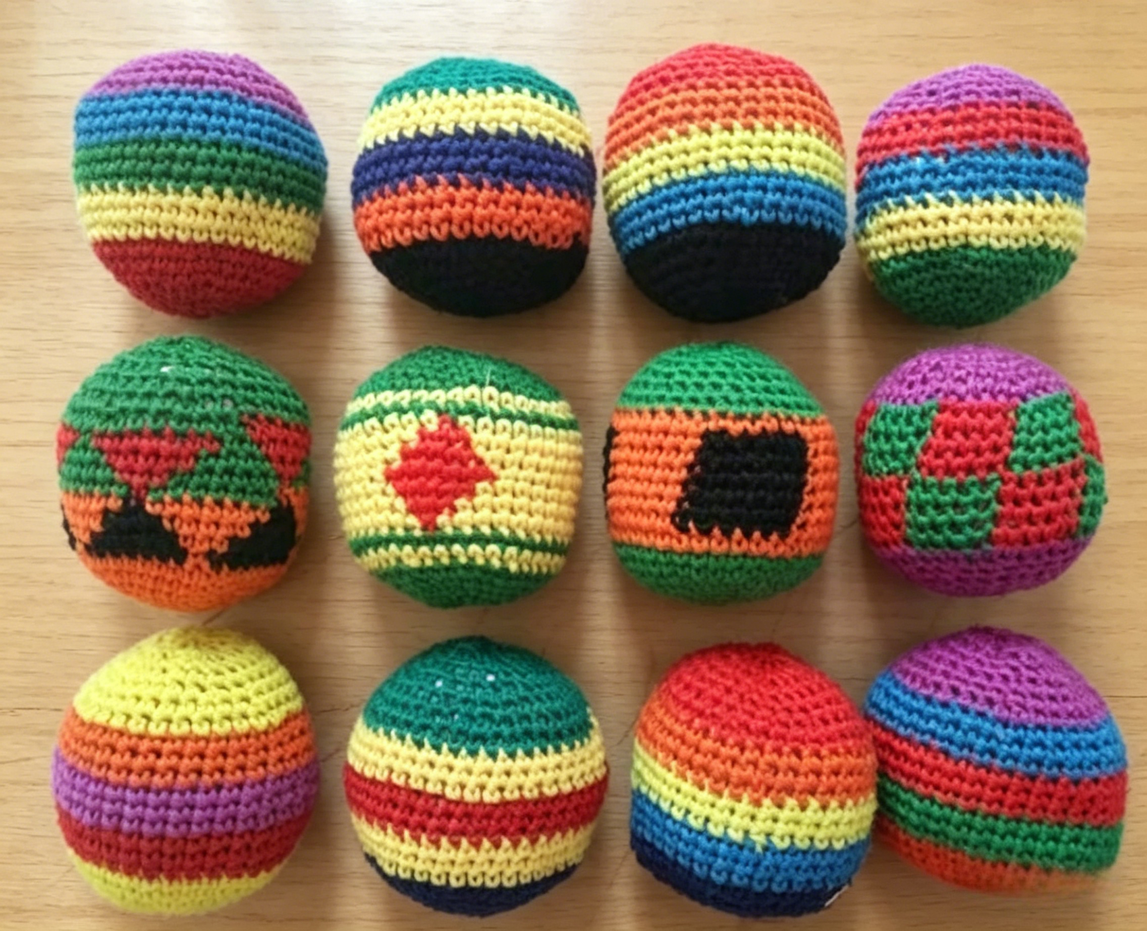 Kids Outdoor Ball - Soft Handmade Sacks for Footbag Juggling
