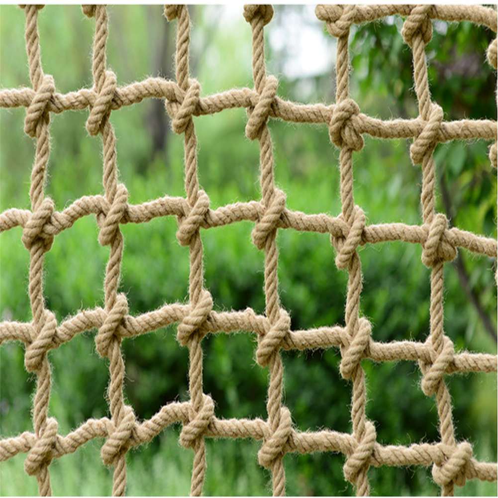 Kids Outdoor Wendy House - Heavy Jute Hemp Rope Net Garden
