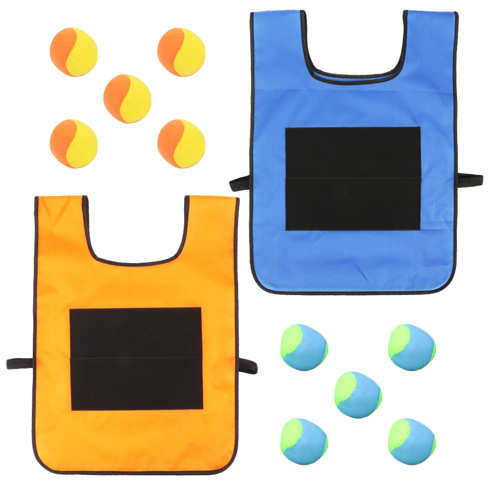 Kids Outdoor Ball - 2Sets Kids Sticky Ball Vest Safe
