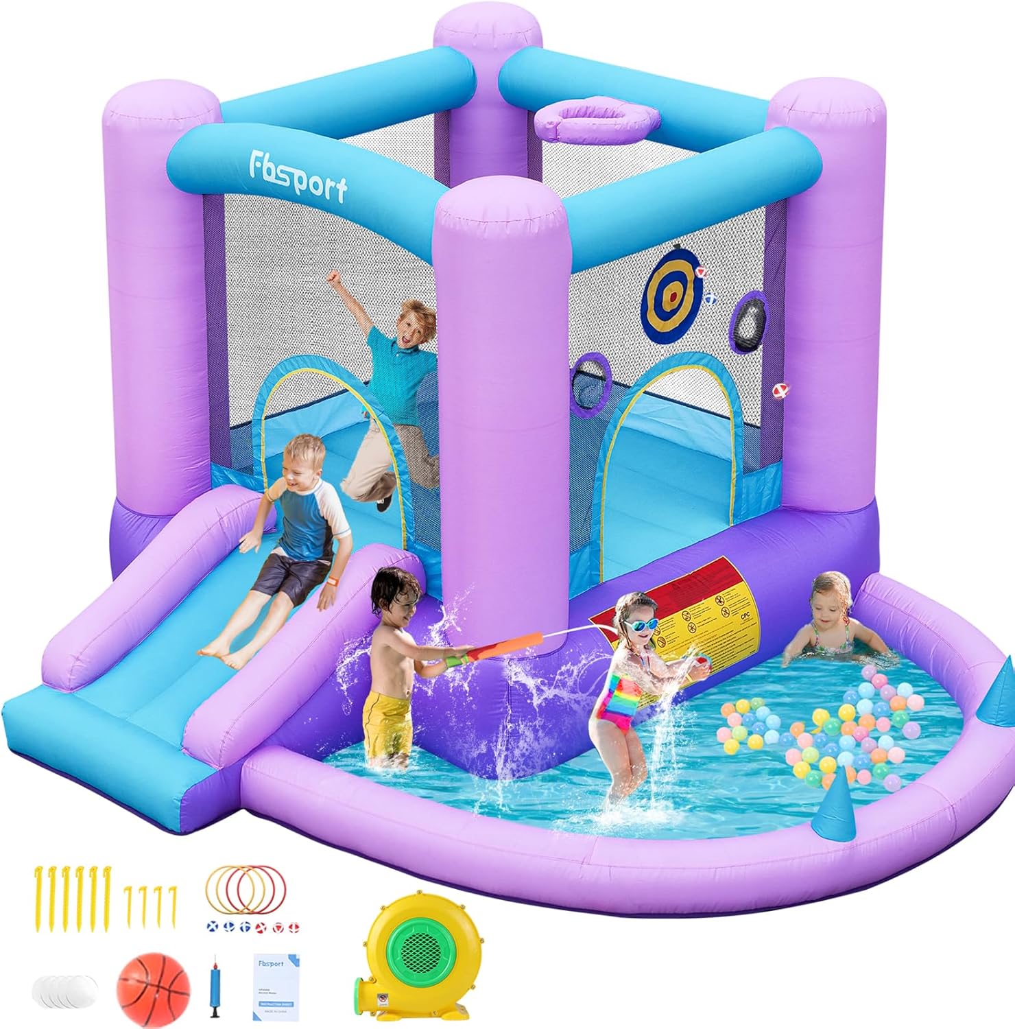 Kids Outdoor Ball - Inflatable Bounce House for Kids Toddlers