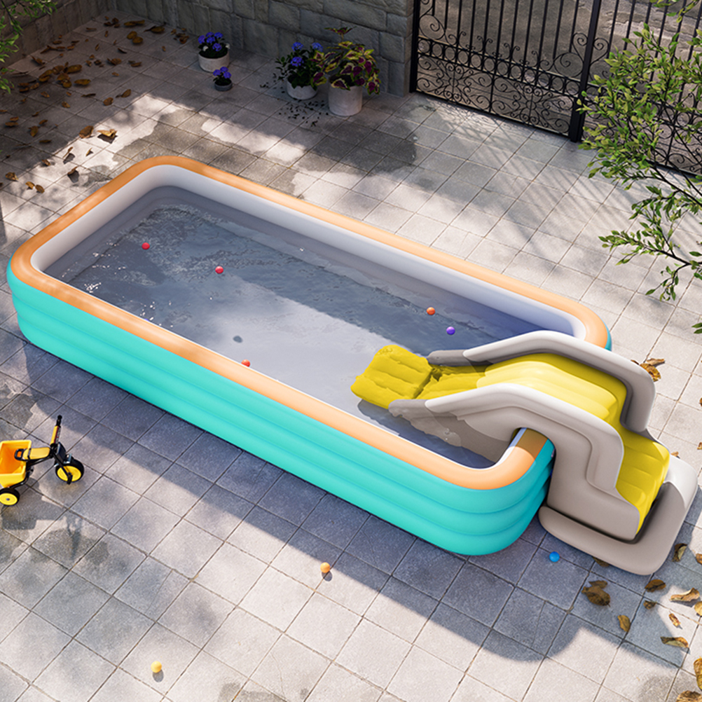 Inflatable Water Slide Compact - Kids Outdoor Water Park ulasan dan harga