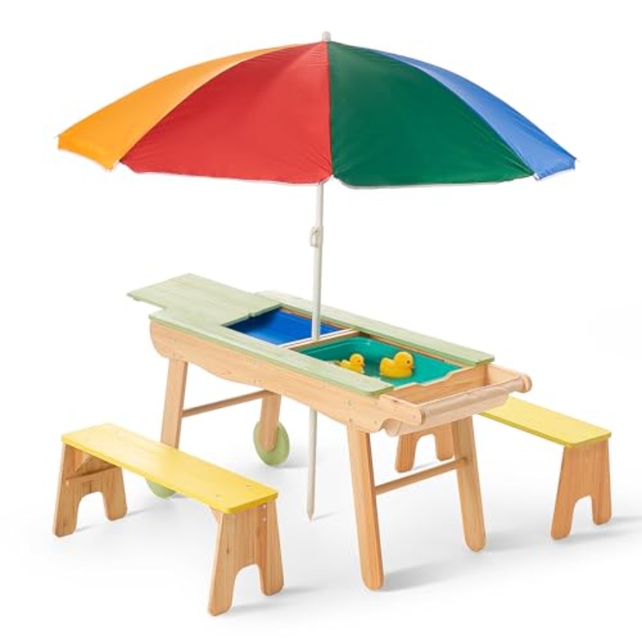 Indoor outdoor 3-in-1 kids pic - Kids Outdoor Water Table ulasan dan harga