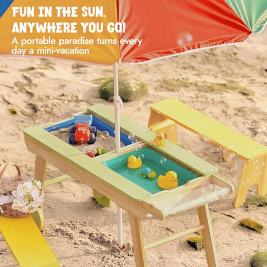 Indoor outdoor 3-in-1 kids pic - Kids Outdoor Water Table ulasan dan harga