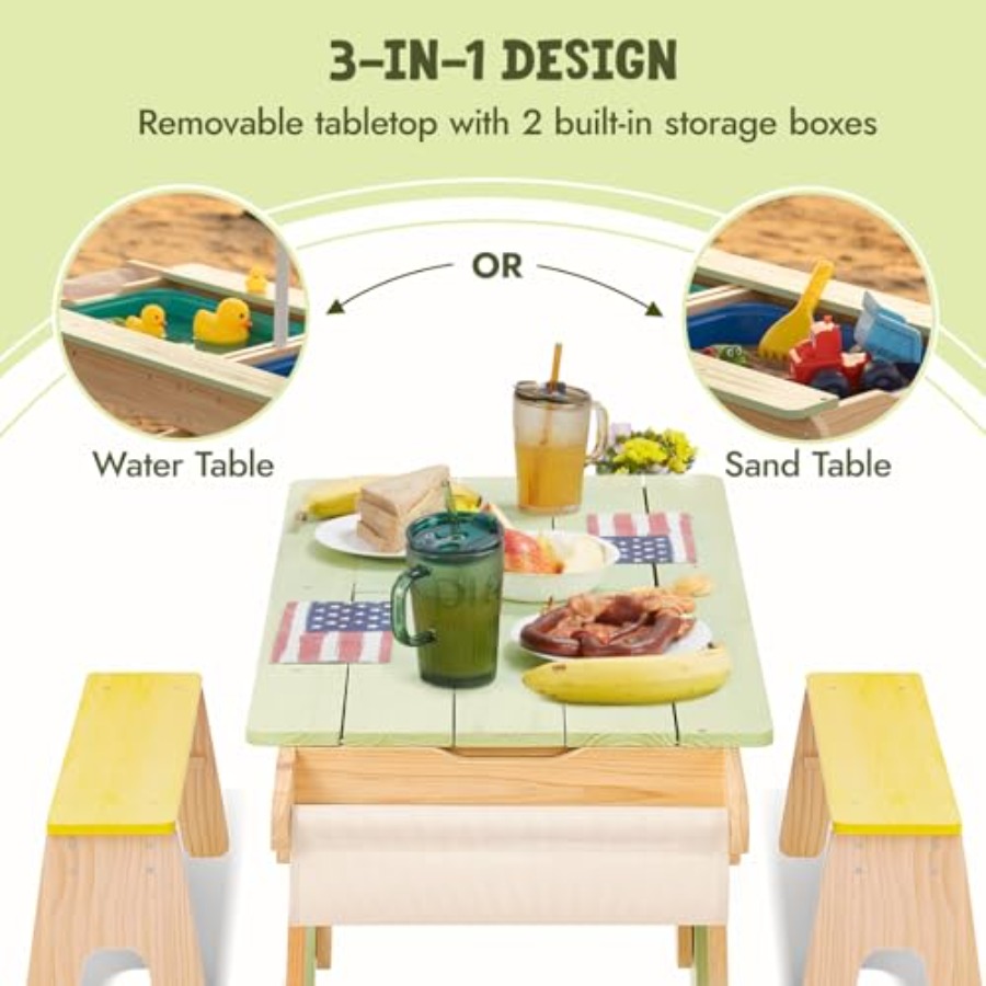 Indoor outdoor 3-in-1 kids pic - Kids Outdoor Water Table ulasan dan harga