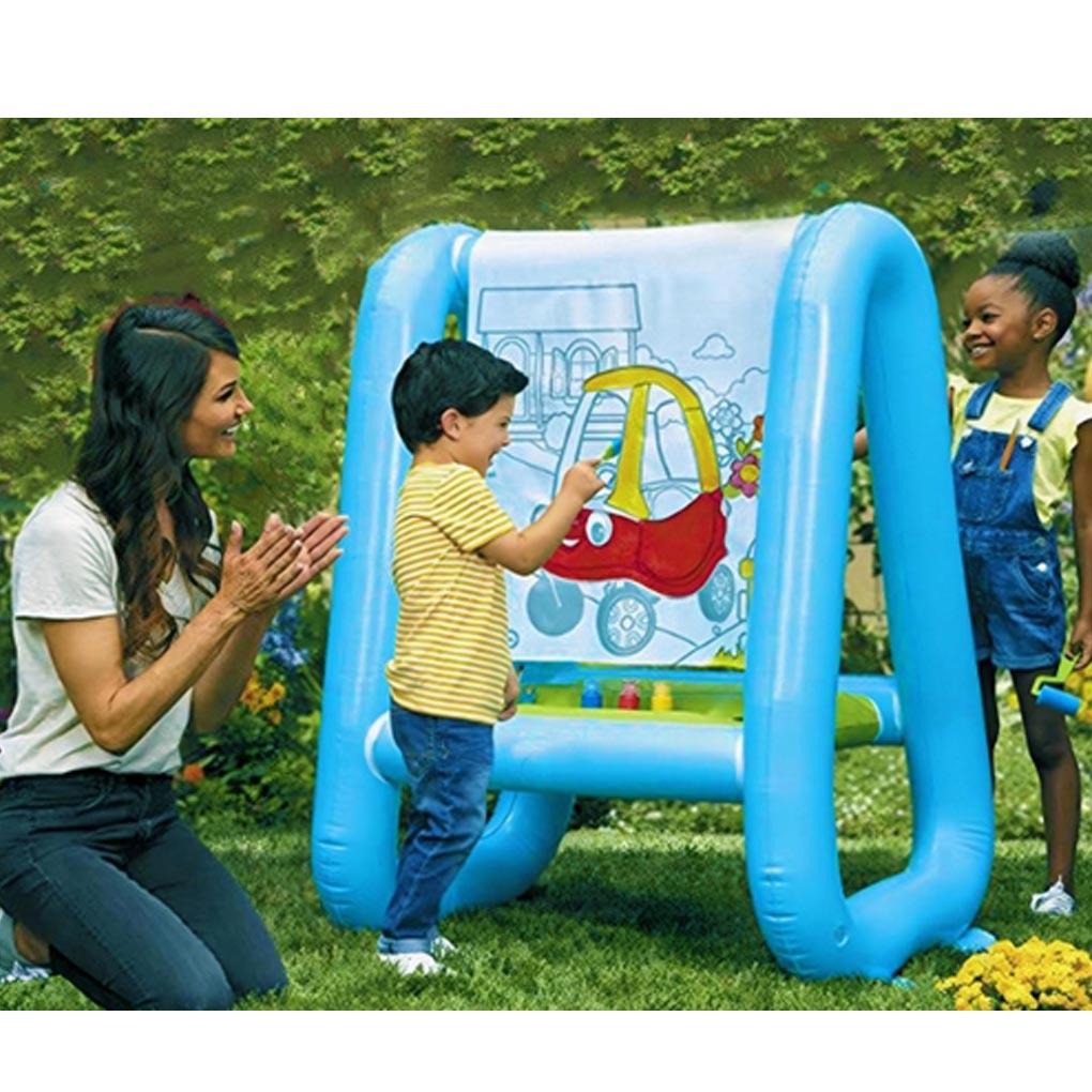 PVC Portable Outdoor Easel Ver - Kids Outdoor Easel ulasan dan harga