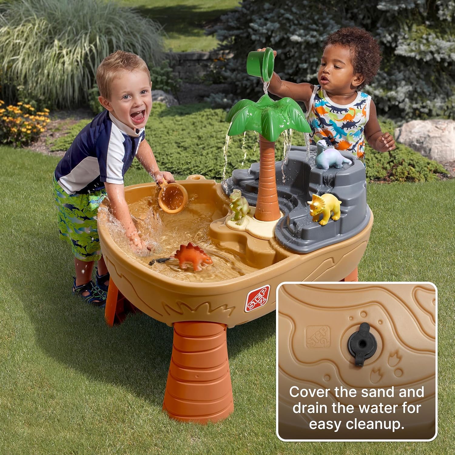 Dino Dig Sand And Water Table, - Kids Outdoor Water Table ulasan dan harga