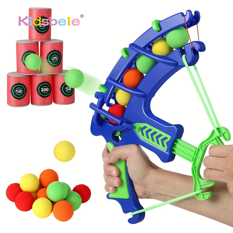 Foam Ball Shooting Toy Bow – S - Kids Outdoor Clubhouse ulasan dan harga