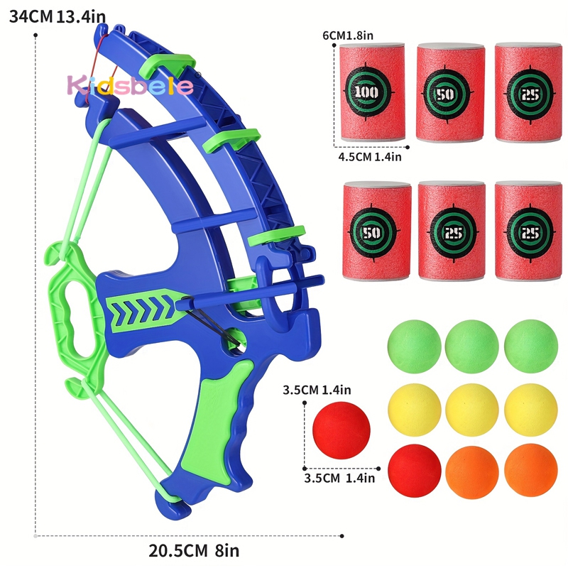 Foam Ball Shooting Toy Bow – S - Kids Outdoor Clubhouse ulasan dan harga