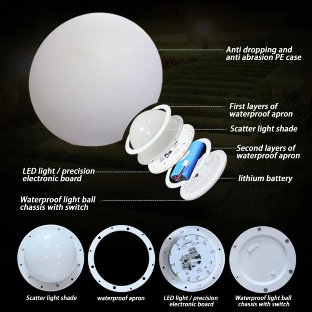 Rechargeable LED Glowing Ball  - Kids Outdoor Ball ulasan dan harga