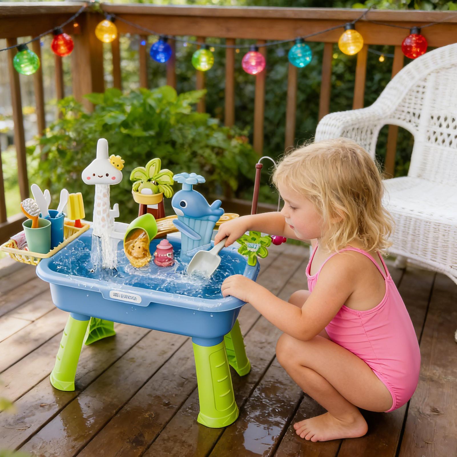 Children's Kitchen Toys Electr - Kids Outdoor Water Table ulasan dan harga