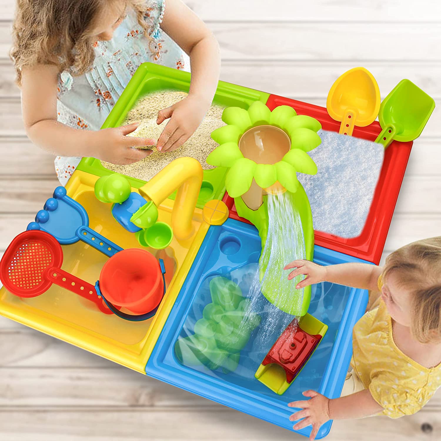 Beach Table Sand Play Toys Chi - Kids Outdoor Water Table ulasan dan harga