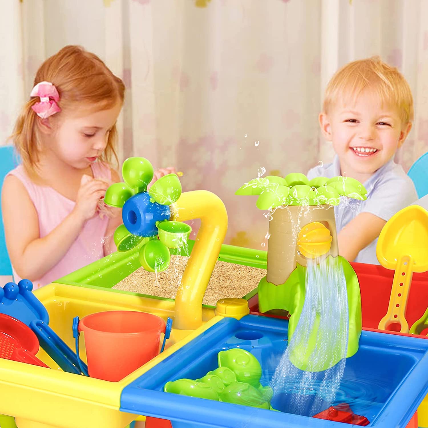 Beach Table Sand Play Toys Chi - Kids Outdoor Water Table ulasan dan harga