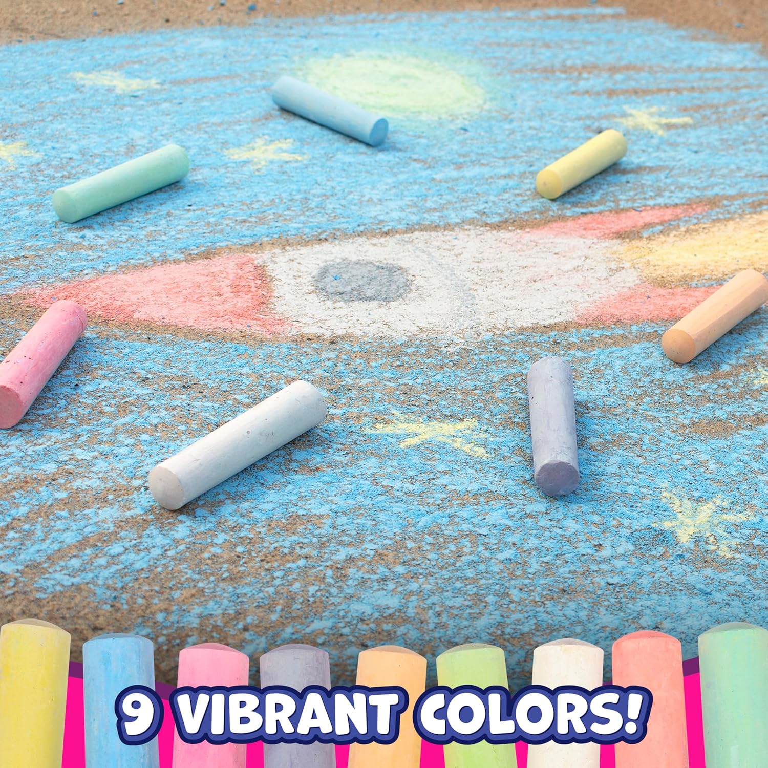 Jumbo Sidewalk Chalk Set of 20 - Chalk Outdoor Jumbo ulasan dan harga