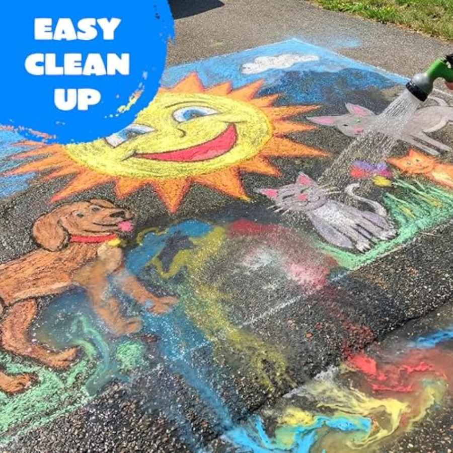 PCS Sidewalk Chalks Set Non-To - Chalk Outdoor Jumbo ulasan dan harga