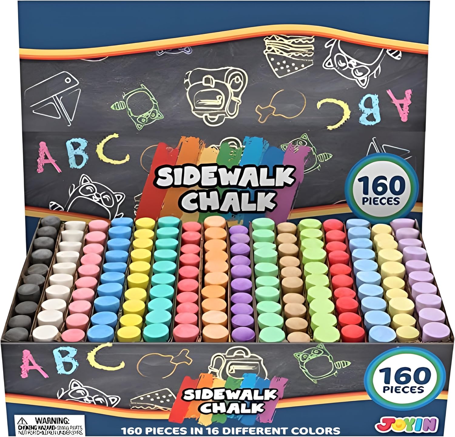 160 PCS Sidewalk Chalks Set No - Chalk Outdoor Jumbo ulasan dan harga