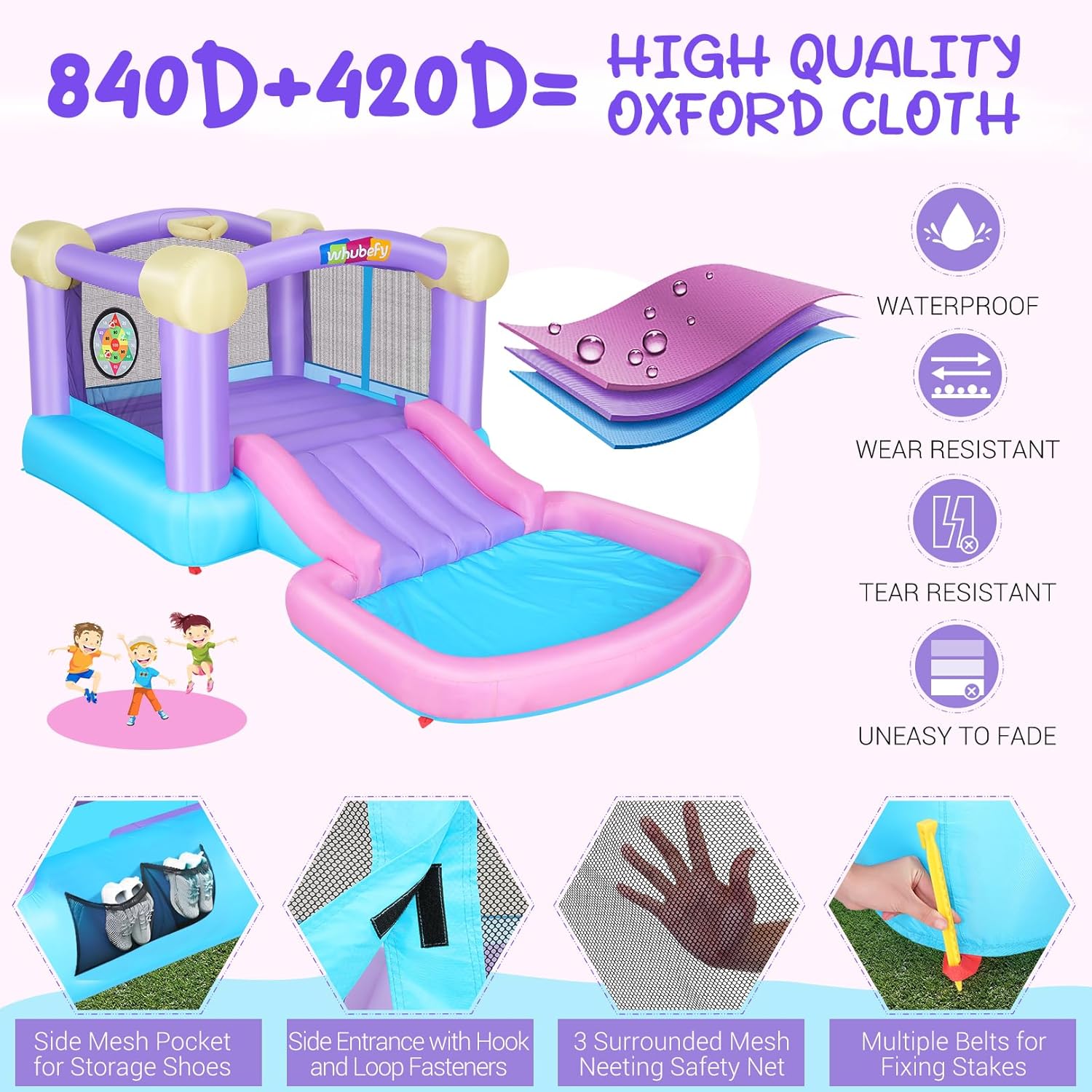 Kids Inflatable Bounce House w - Kids Outdoor Jumping ulasan dan harga