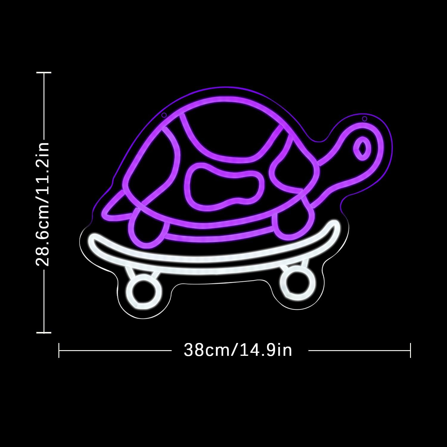 Turtle Neon Sign USB Powered L - Kids Outdoor Zoo ulasan dan harga