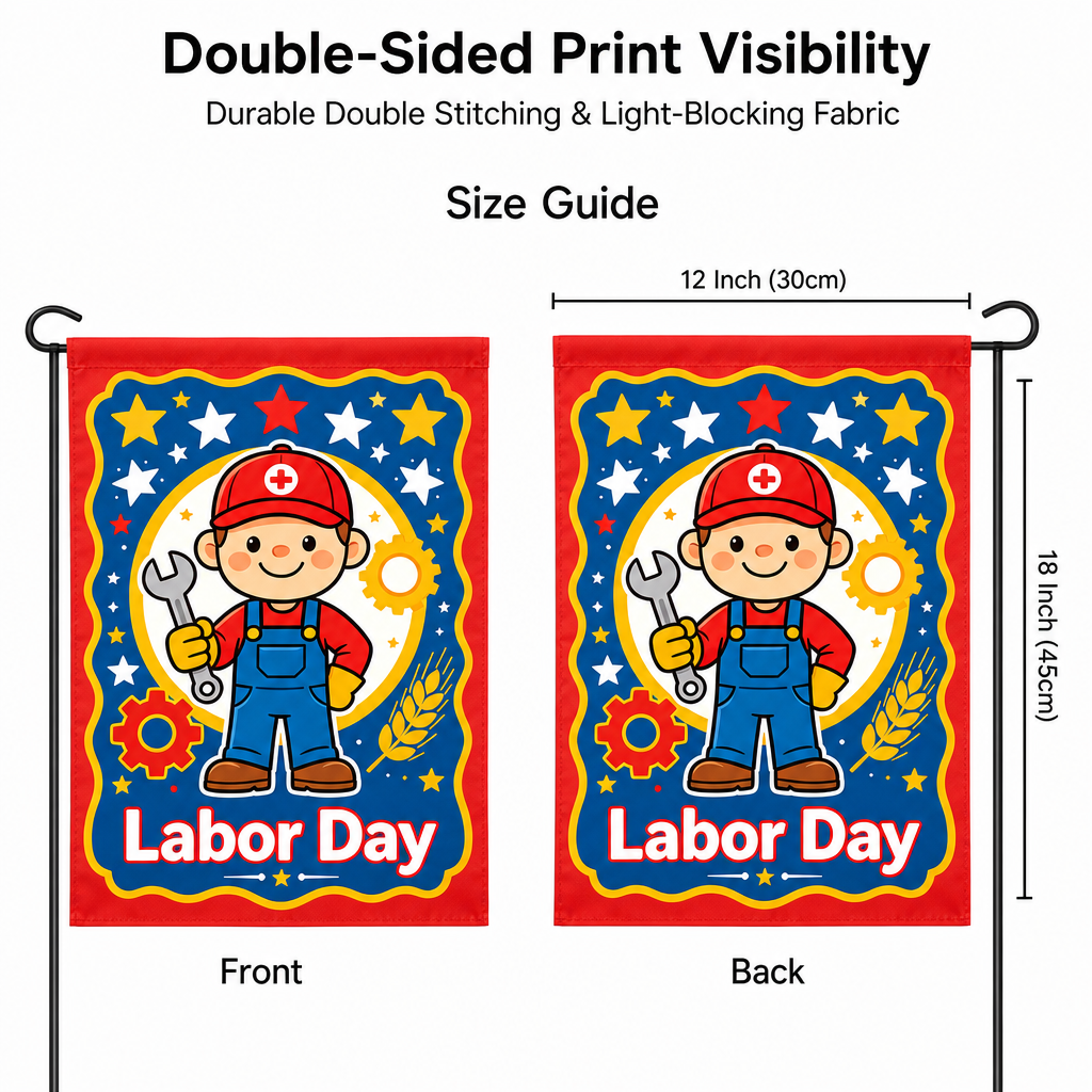 Labor Day Garden Flag Cute Car - Kids Outdoor Gear ulasan dan harga