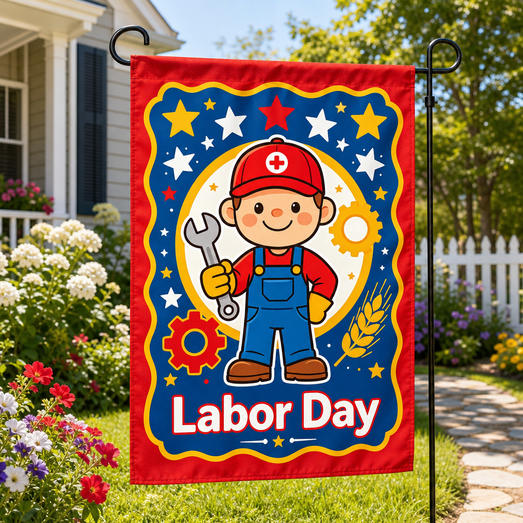 Labor Day Garden Flag Cute Car - Kids Outdoor Gear ulasan dan harga
