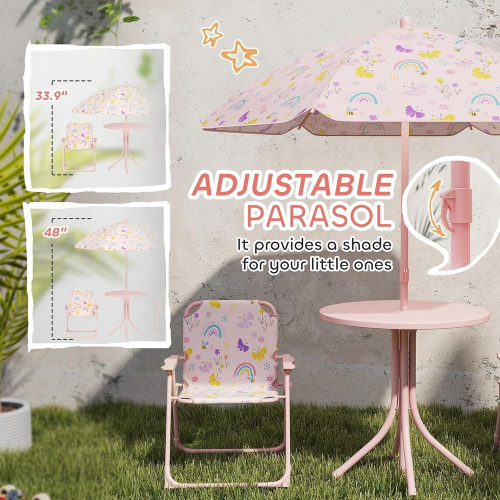 Kids Picnic Table and Chair Se - Kids Outdoor Umbrella For Table ulasan dan harga