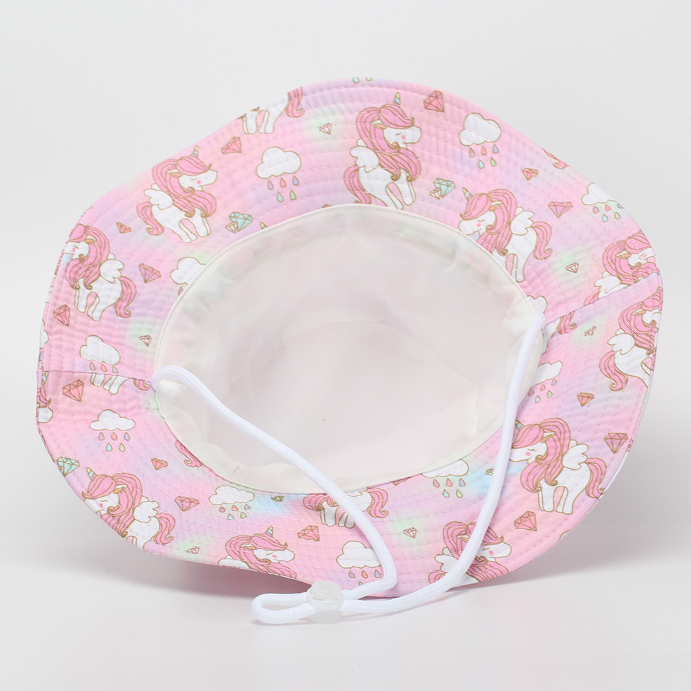 Cute Bucket Hat Kids Summer Su - Kids Outdoor Zoo ulasan dan harga