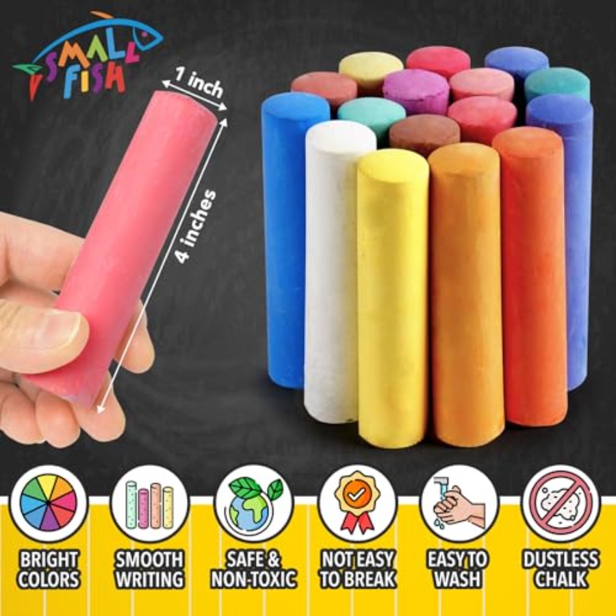 280PCS Sidewalk Chalks in 24 C - Chalk Outdoor Jumbo ulasan dan harga