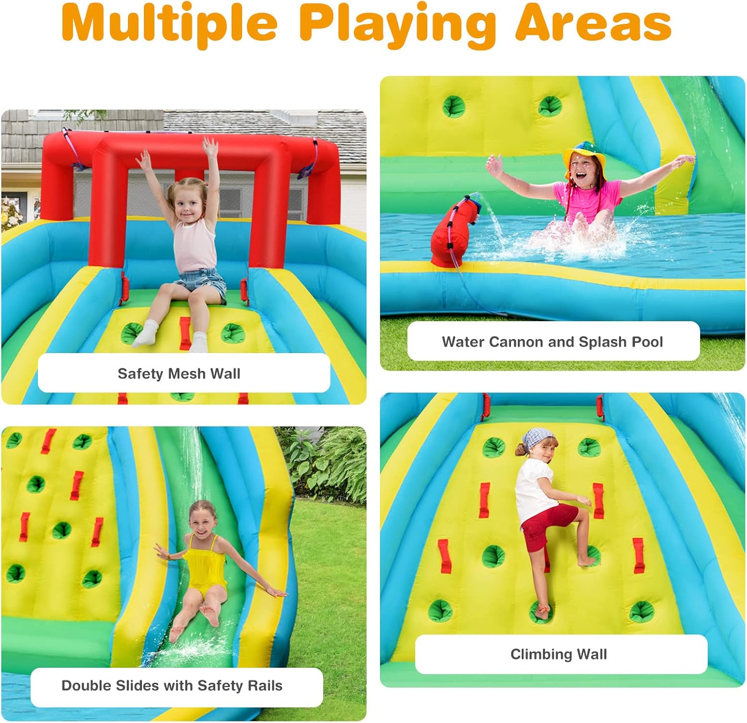 Giant Inflatable Water Slide f - Kids Outdoor Water Park ulasan dan harga