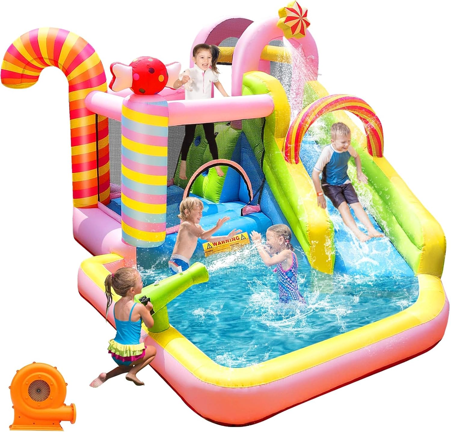 Kids Inflatable Water Slide Bo - Kids Outdoor Water Park ulasan dan harga