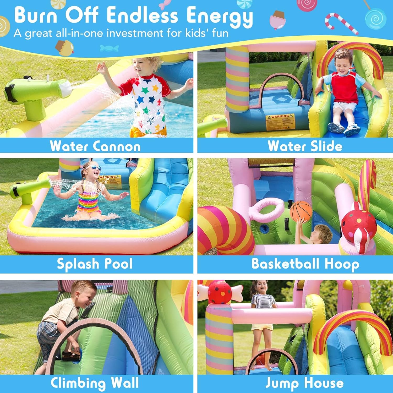 Kids Inflatable Water Slide Bo - Kids Outdoor Water Park ulasan dan harga