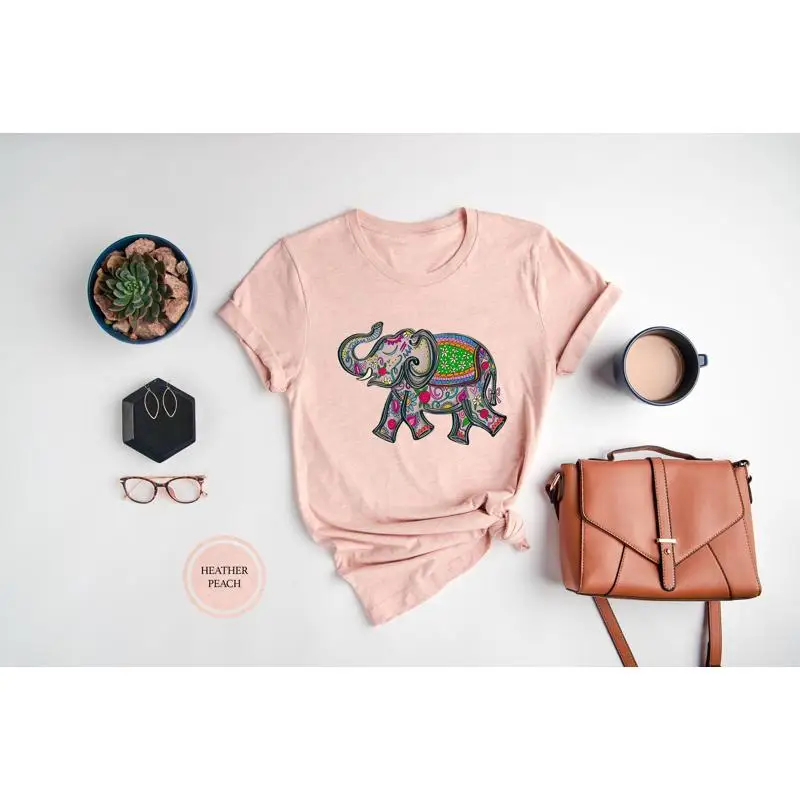 Elephant T Shirt Floral Zoo Wo - Kids Outdoor Zoo ulasan dan harga