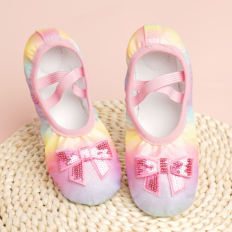 Girls Ballet Shoes PU Dance Sh - Kids Indoor Outdoor Slippers ulasan dan harga