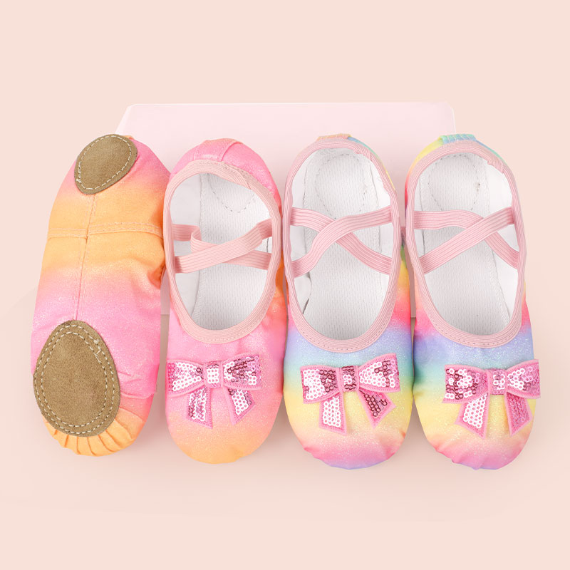 Girls Ballet Shoes PU Dance Sh - Kids Indoor Outdoor Slippers ulasan dan harga