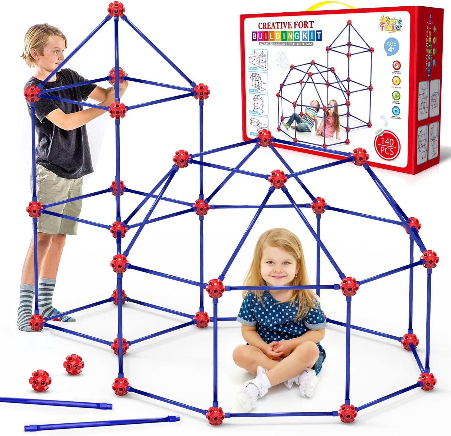 Virella Store Fort Building Ki - Kids Outdoor Fort Building Kit ulasan dan harga