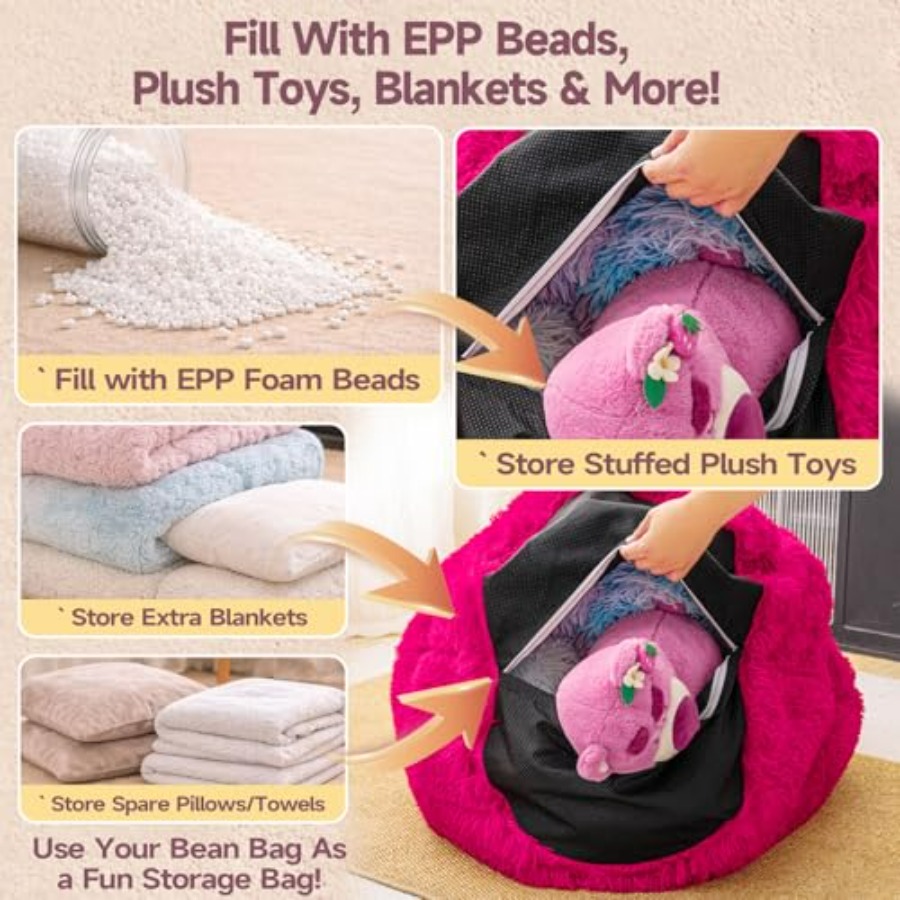 fluffy bean bag chair covers N - Kids Outdoor Bean Bag Chair ulasan dan harga