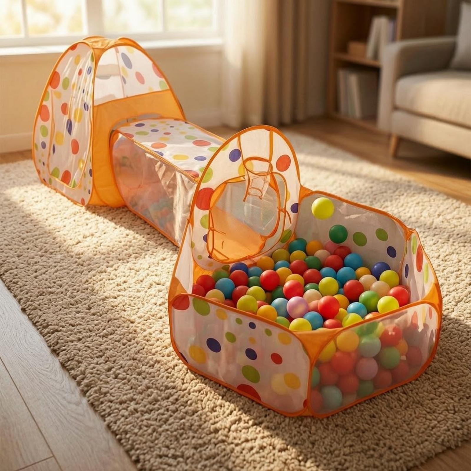 3 Pieces 3 in 1 Play Tent Set  - Kids Outdoor Playset ulasan dan harga