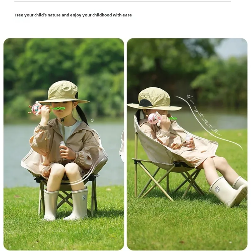 Mini Portable Folding Moon Cha - Kids Outdoor Bean Bag Chair ulasan dan harga