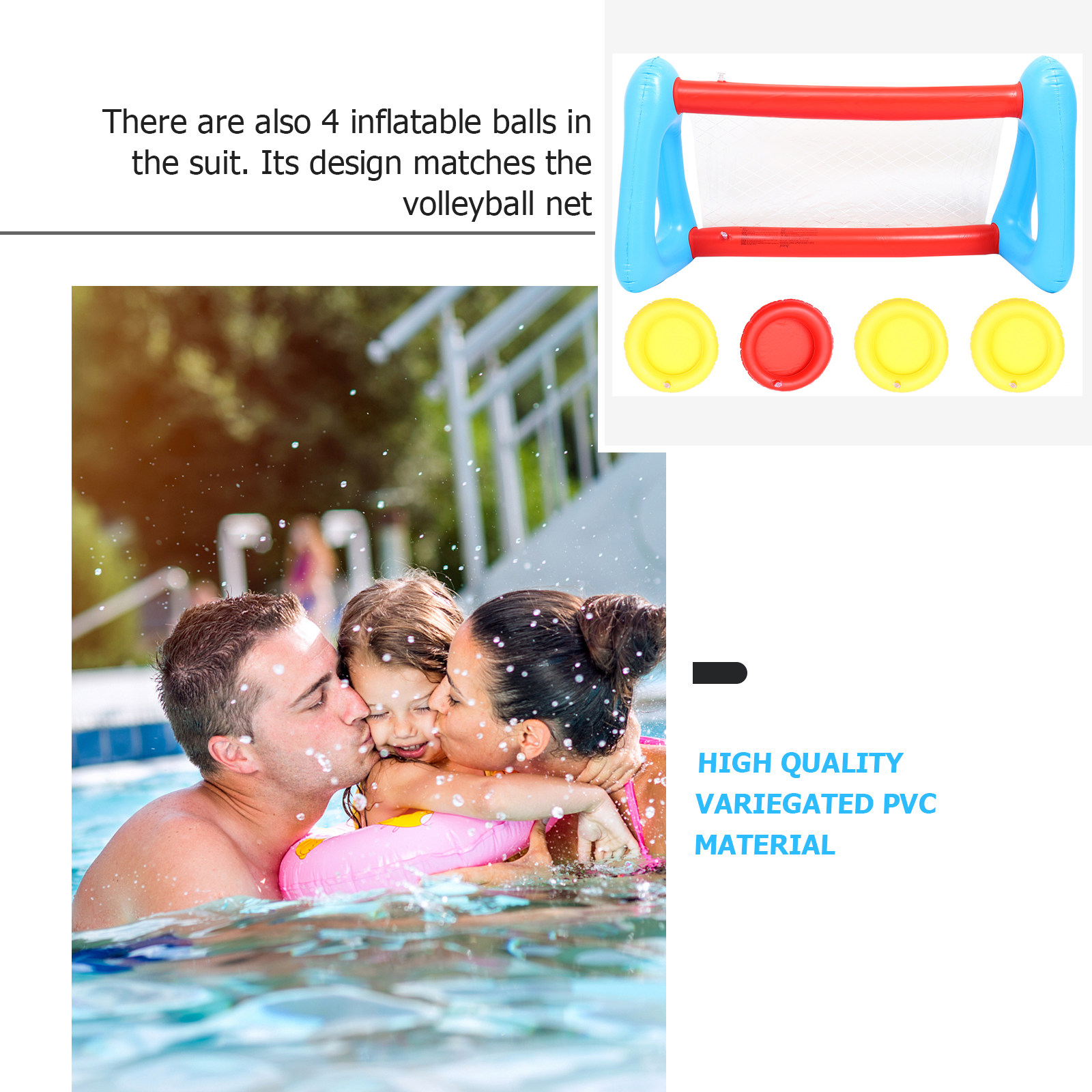 1Set Floating Volleyball Net K - Kids Outdoor Net ulasan dan harga