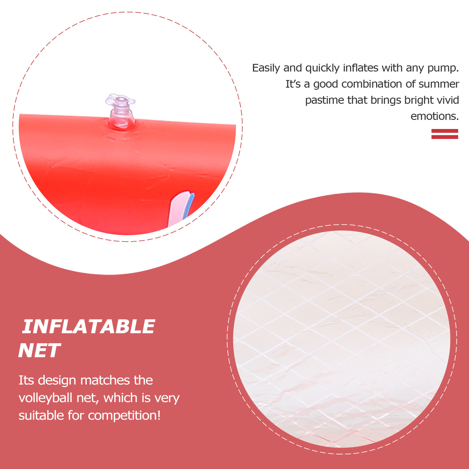 1Set Floating Volleyball Net K - Kids Outdoor Net ulasan dan harga