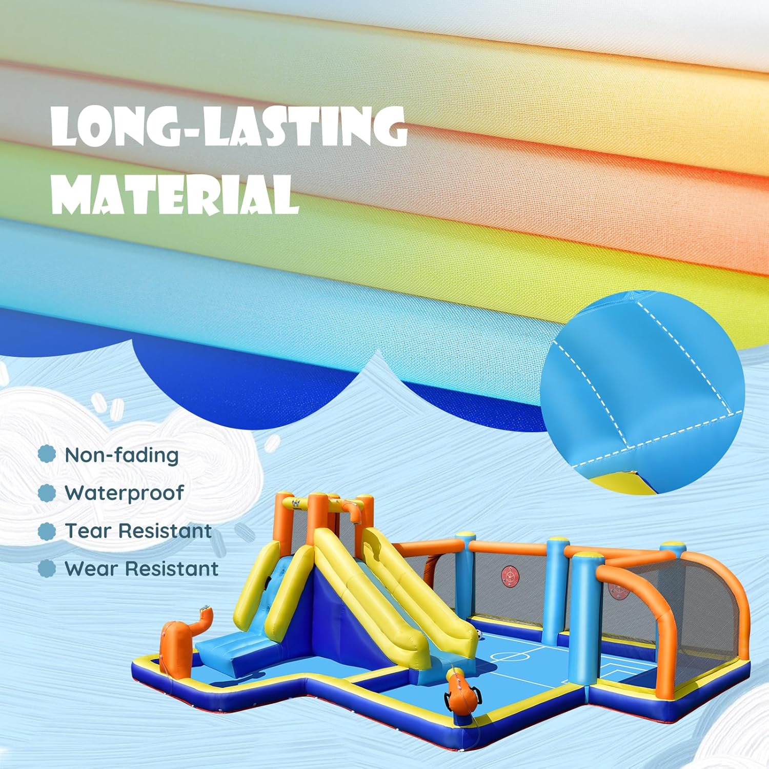 Giant Inflatable Water Slide B - Kids Outdoor Water Park ulasan dan harga