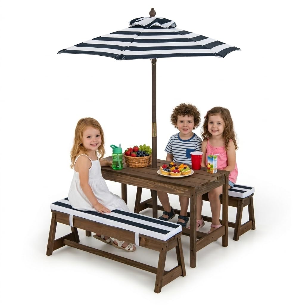 Height Adjustable Wooden Kids  - Kids Outdoor Umbrella For Table ulasan dan harga