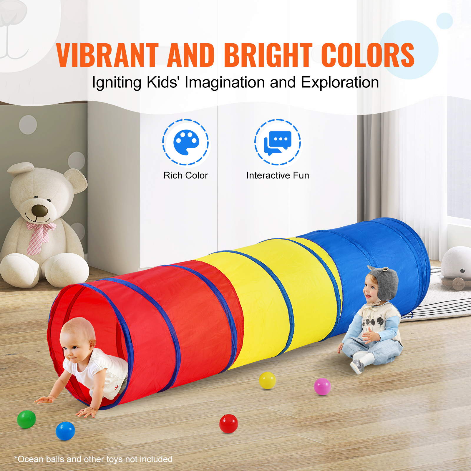 VEVOR Kids Play Tunnel Tent/ C - Kids Outdoor Wendy House ulasan dan harga