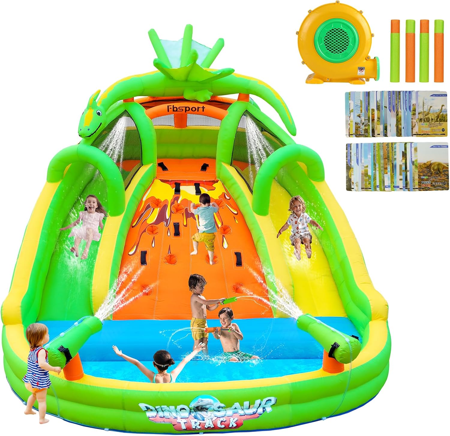 Kids Inflatable Bounce House w - Kids Outdoor Water Park ulasan dan harga