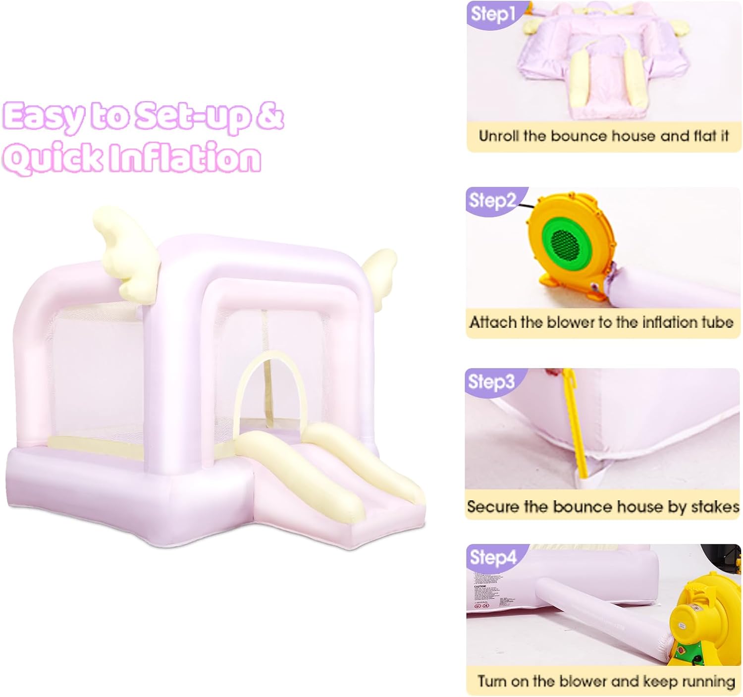 Inflatable Bouncy Castle with  - Kids Outdoor Jumping ulasan dan harga
