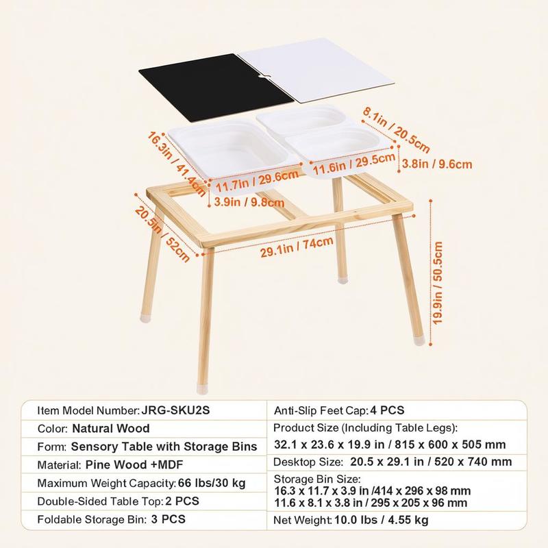 Sensory Table for Toddlers, Ki - Kids Outdoor Water Table ulasan dan harga