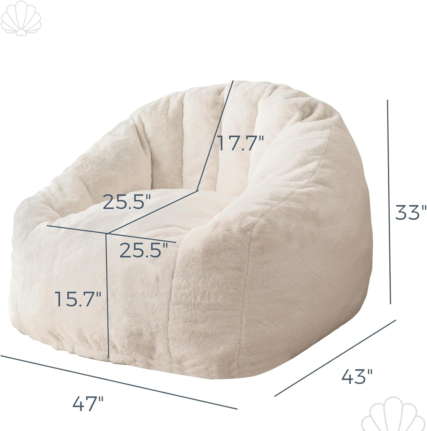 Custom Modern Style Oversized  - Kids Outdoor Bean Bag Chair ulasan dan harga