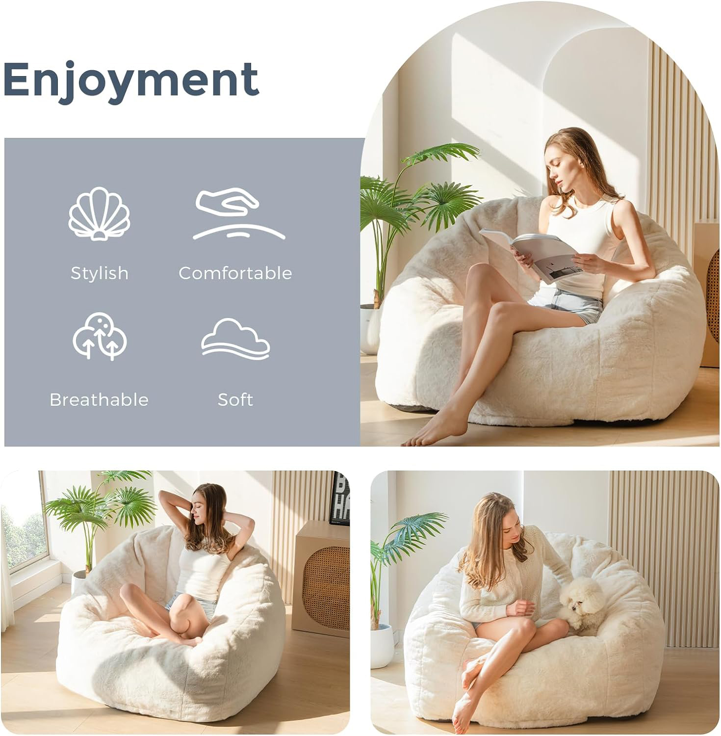 Custom Modern Style Oversized  - Kids Outdoor Bean Bag Chair ulasan dan harga