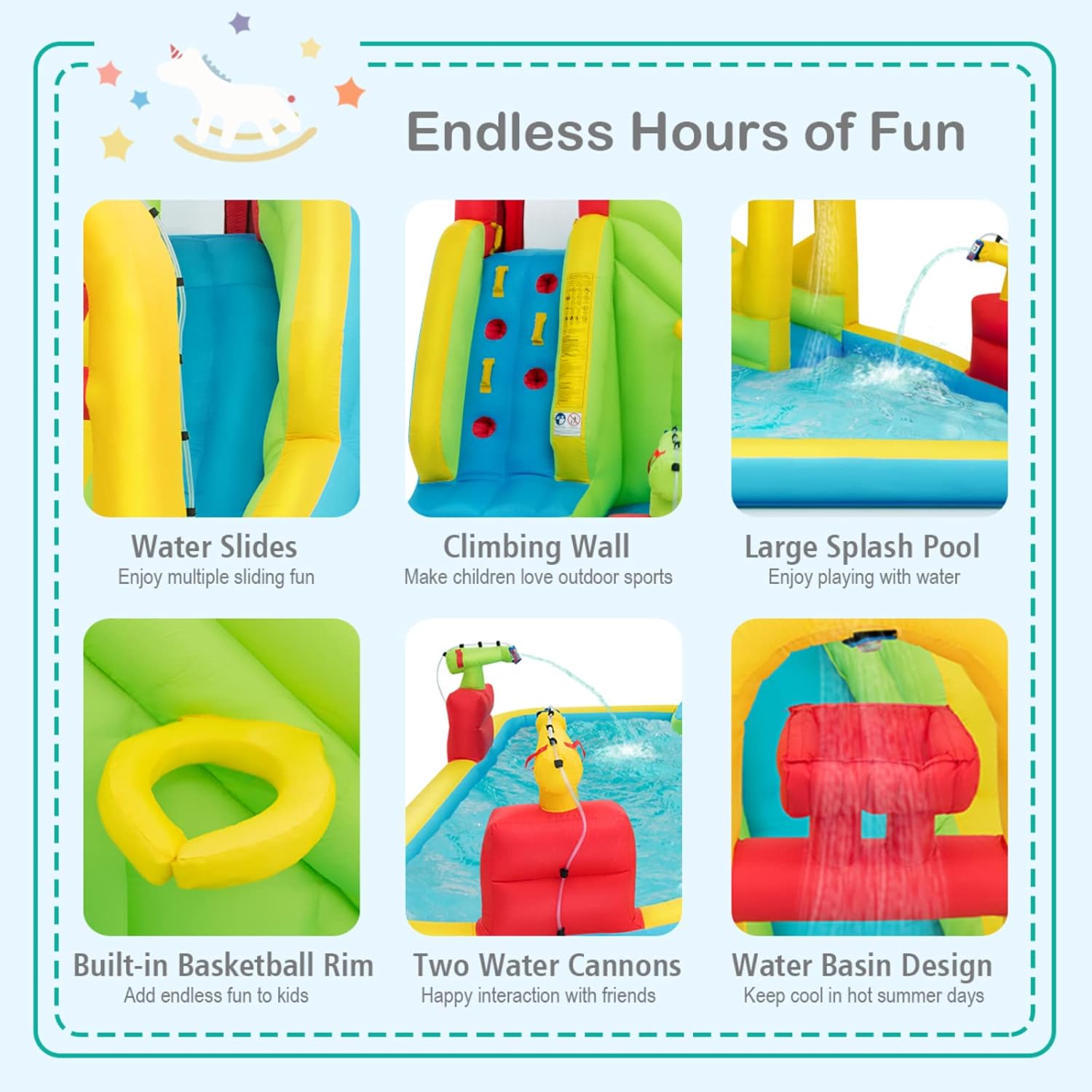 Mega Inflatable Water Park Bou - Kids Outdoor Water Park ulasan dan harga