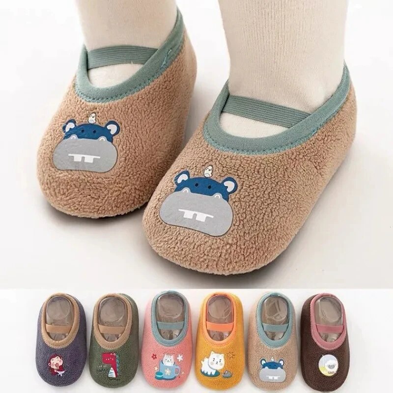 Baby Anti-slip Socks Newborn W - Kids Indoor Outdoor Slippers ulasan dan harga