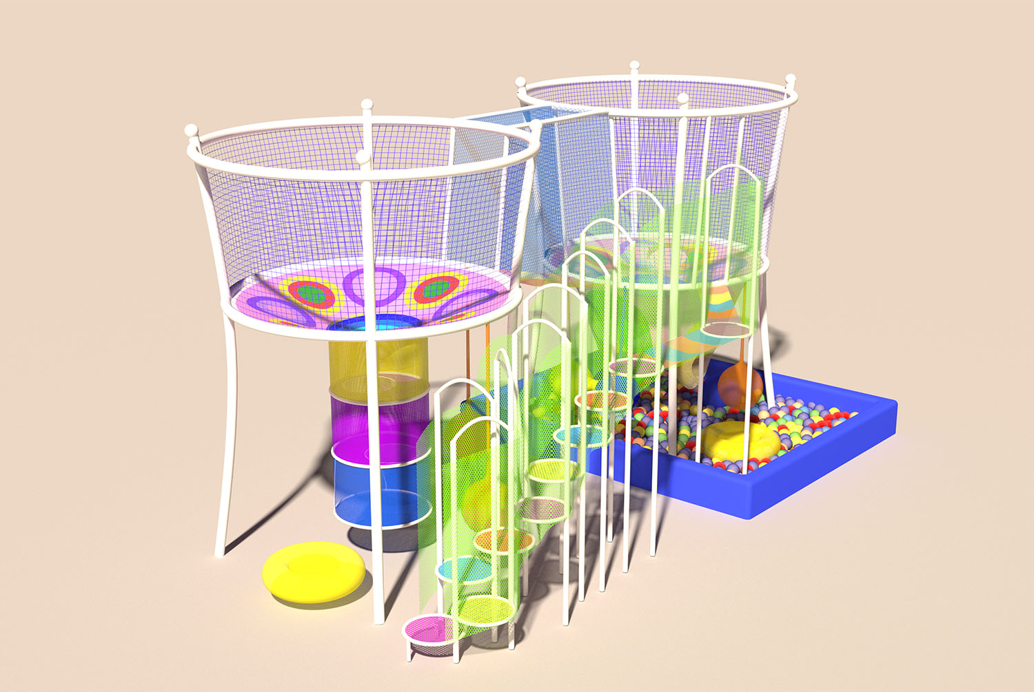 Rainbow Net Playground for Adv - Kids Outdoor Climbing Frame ulasan dan harga