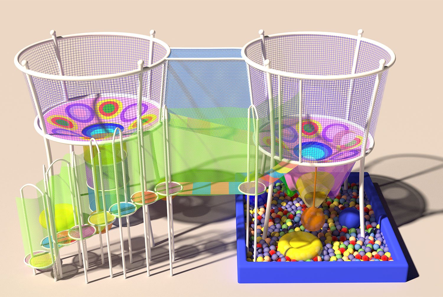 Rainbow Net Playground for Adv - Kids Outdoor Climbing Frame ulasan dan harga